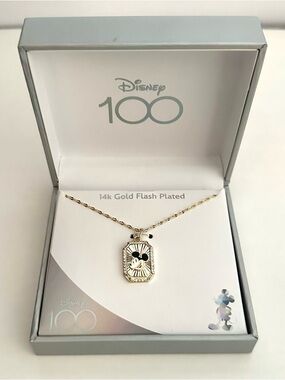 Disney Gold-Tone Mickey Mouse Pendant Necklace